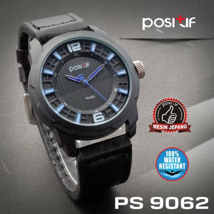 Jam Tangan Pria Fashion Watch COD Terbaru Keren Murah T0Z1 Positif 9062 Jam Tangan Pria Sporty Kulit
