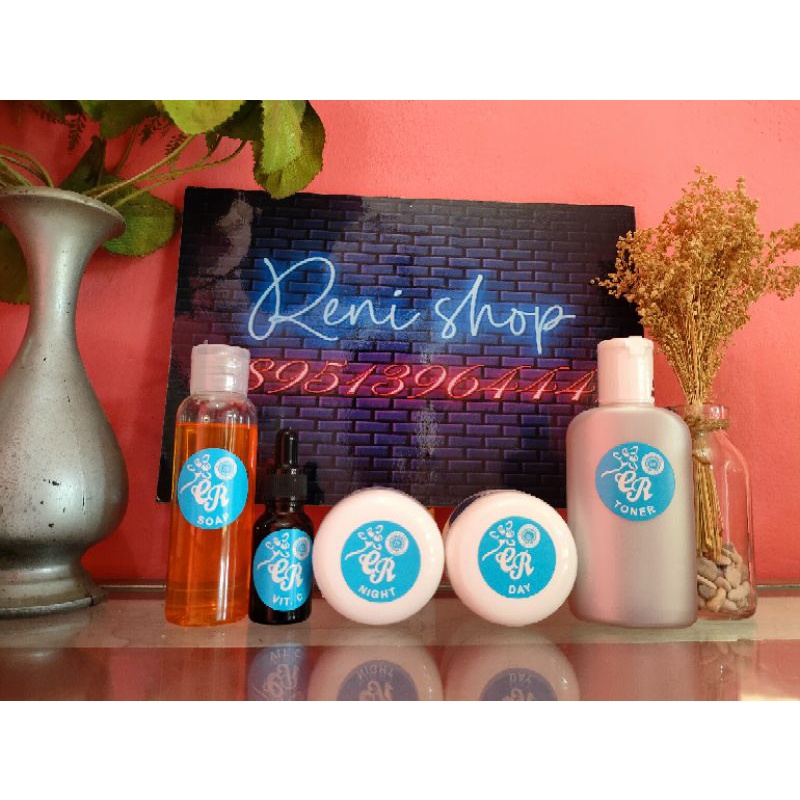 cream cr biru 100% ORI ( paket glowing)