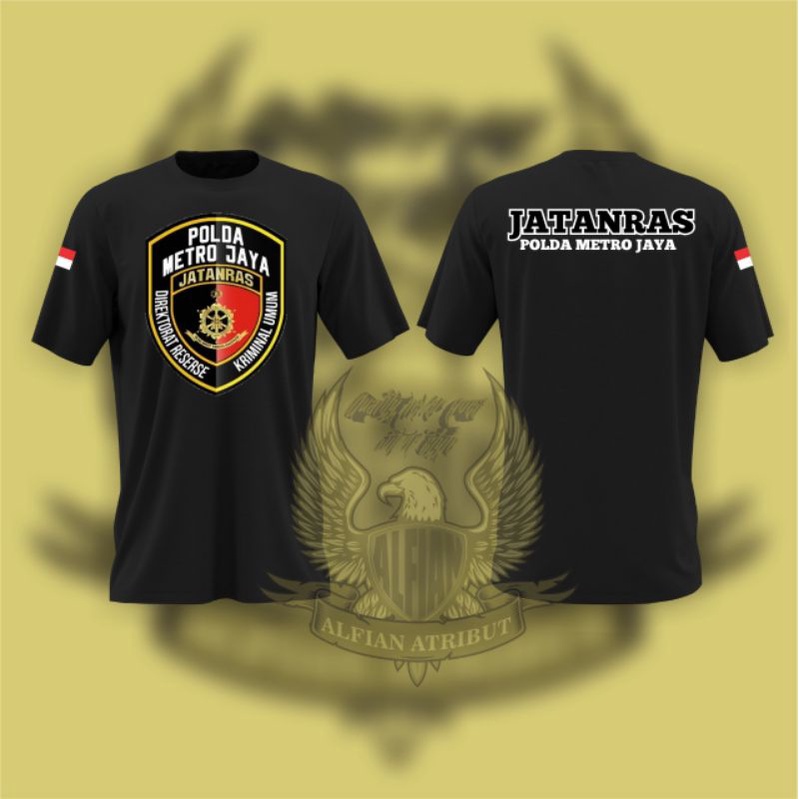 kaos jatanras lengan pendek,kaos jatanras polda metro jaya
