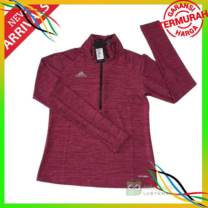 OLAHRAGA BAJU TRAINING JAKET OLAHRAGA WANITA TANGAN PANJANG ADIDAS IMPORT AROON BAYAR COD