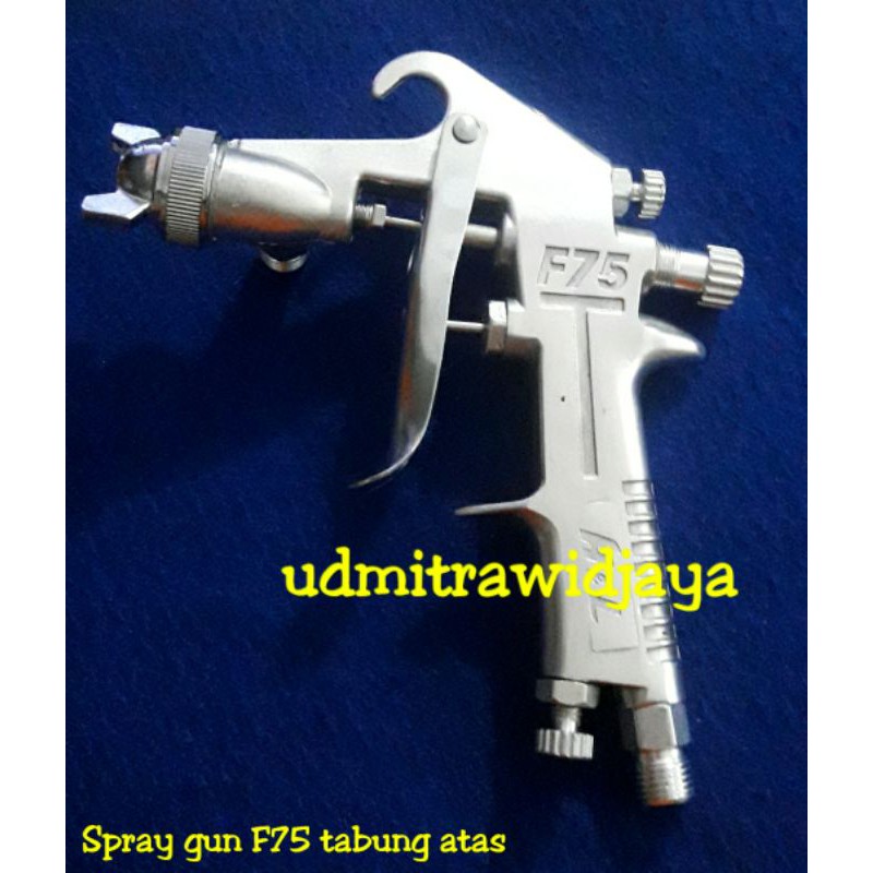 Spray gun F75 tabung atas alat semprot cat angin kompresor alat penyemprot cat spray