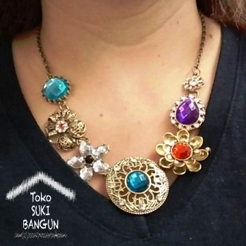 NL-004 Kalung Wanita Fashion Aksesoris Necklace Women Pendant Bohemia