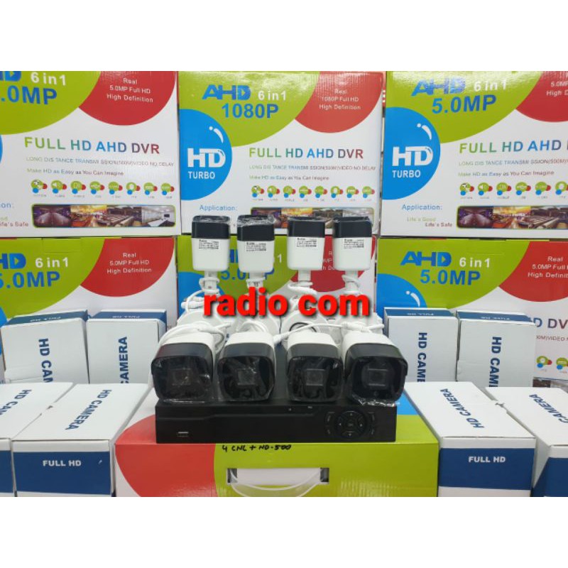 paket cctv 8 camera 5mp outdoor ir sony 1080p full hd komplit +hdd siap pasang