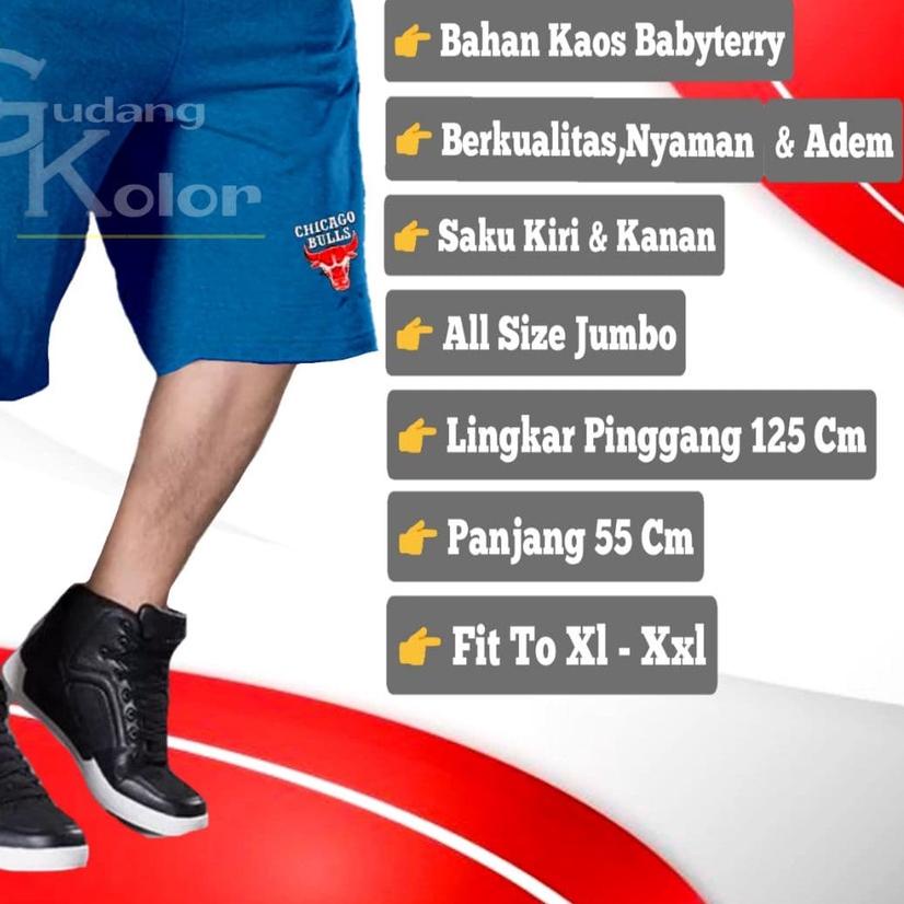 ♦ Celana Pendek Santai Pria Color Dewasa Kaos Babyterry Short Pants Laki Laki Harian Sporty Polos Se