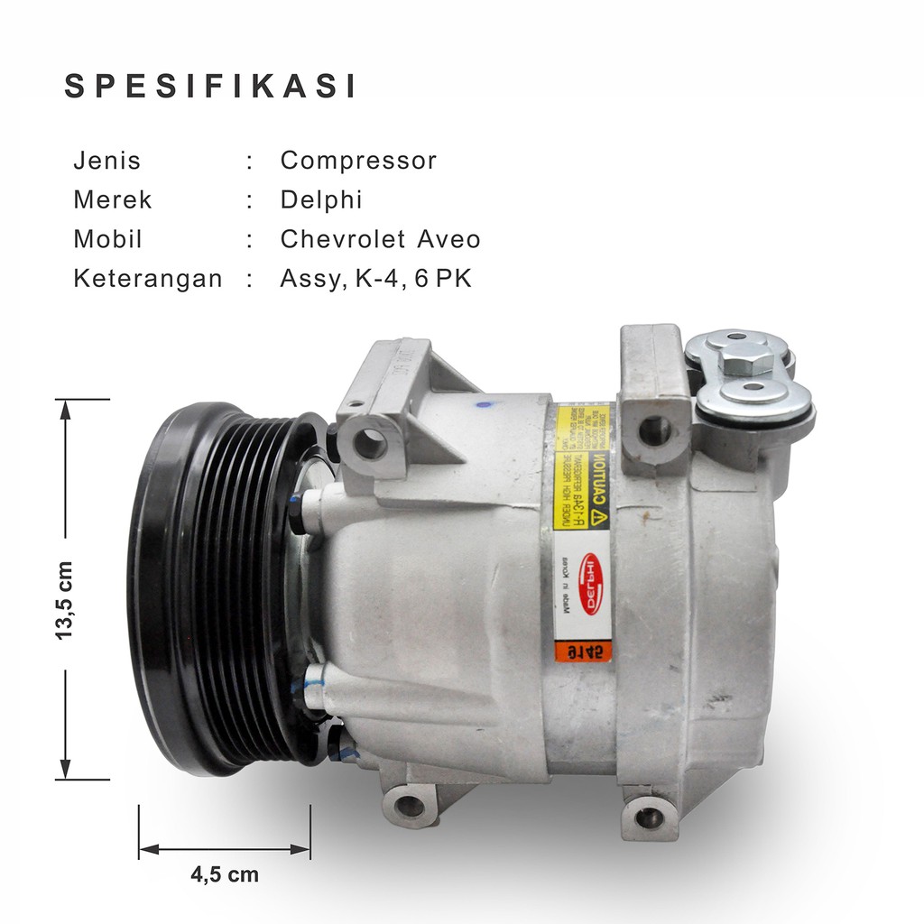 Jual Compressor / Kompresor Ac Mobil Chevrolet Aveo - Delphi Brand Indonesia|Shopee Indonesia