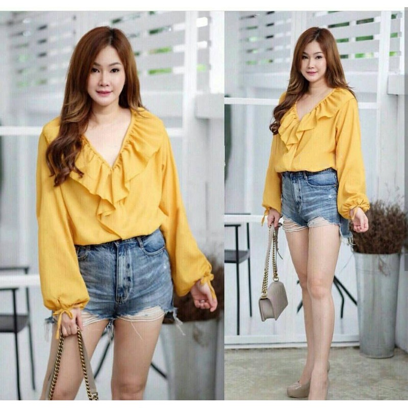 atasan vanessa rempel LD 106, blouse wanita rempel