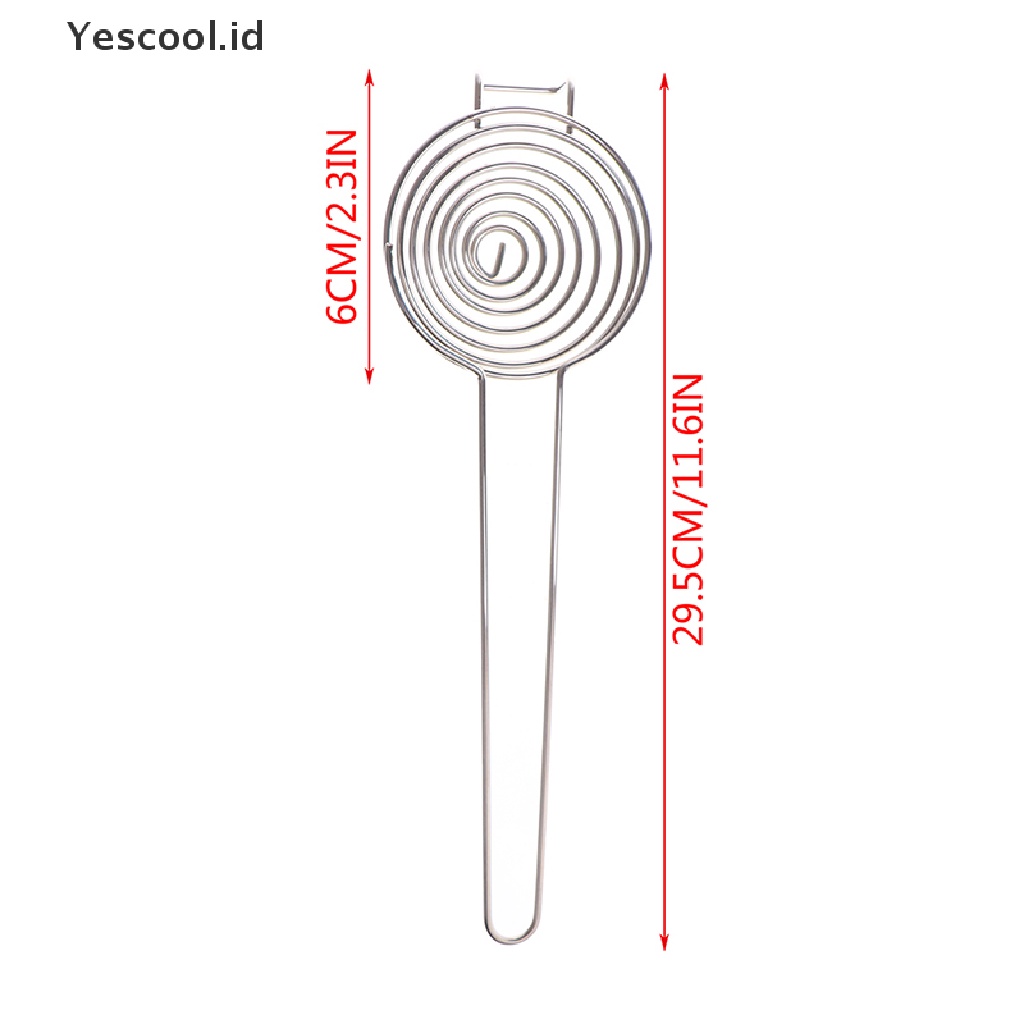 Pemisah Putih Dan Kuning Telur Bentuk Spiral Bahan Stainless Steel