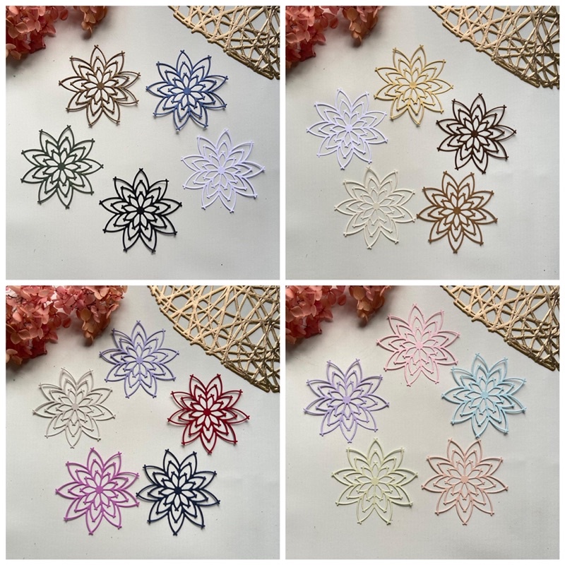 

1 set isi 5pc die cut / cut die / dies cut / cut dies for scrapbook journal journaling bujo flower bunga