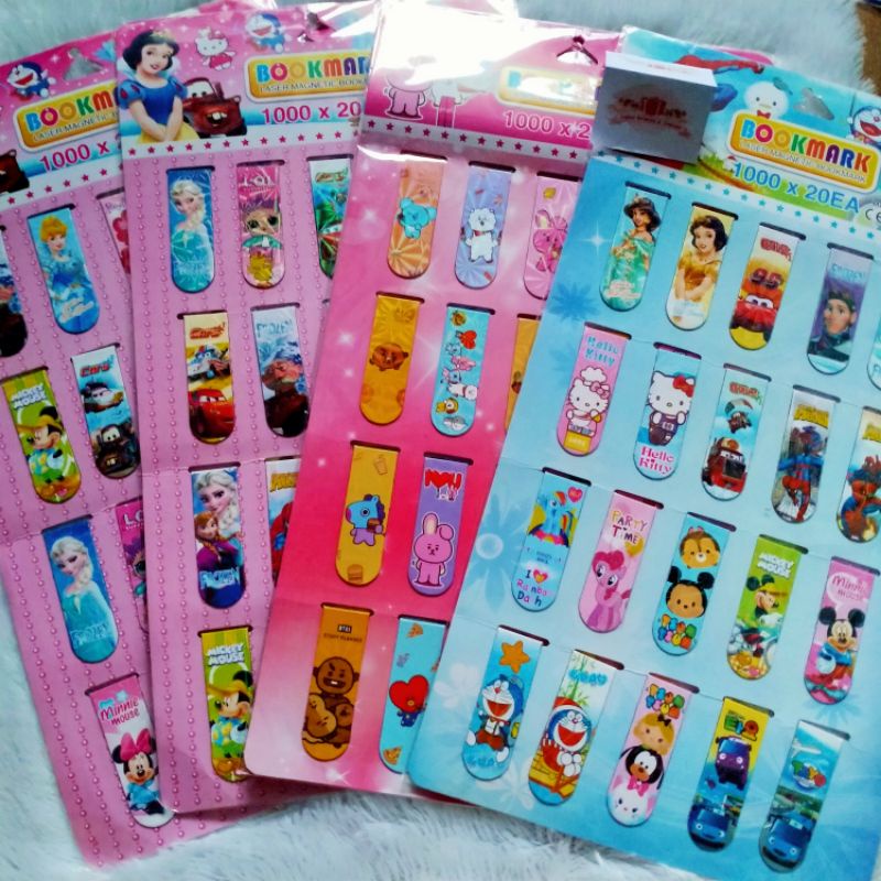 

Pembatas Magnet / Pembatas buku / Laser Magnetic Bookmark (20 pcs)