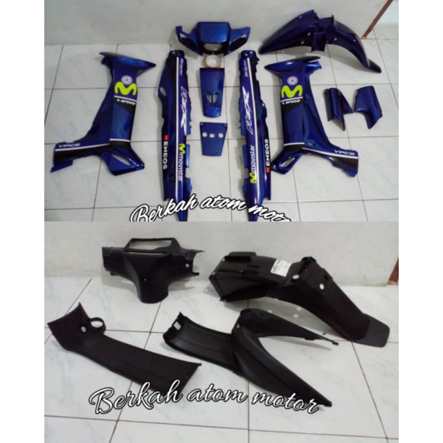 MOVISTAR Cover full set bodi halus fiz r Biru Movistar  bodi fizr F1ZR
