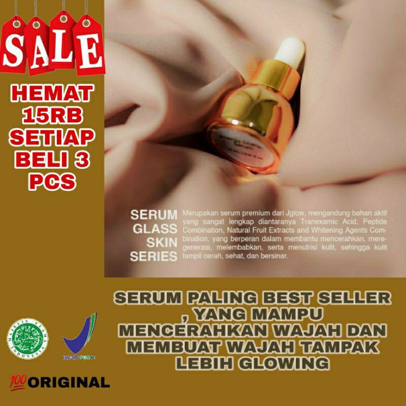 JGLOW serum wajah/ J GLOW / jglow skincare / PREMIUM GLASS SKIN SERUM / J GLOW SERUM WAJAH/ JGLOW