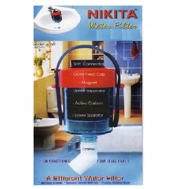 (NCS) NIKITA Water Filter Penyaring Penjernih Air Faucet Sambungan Keran Praktis