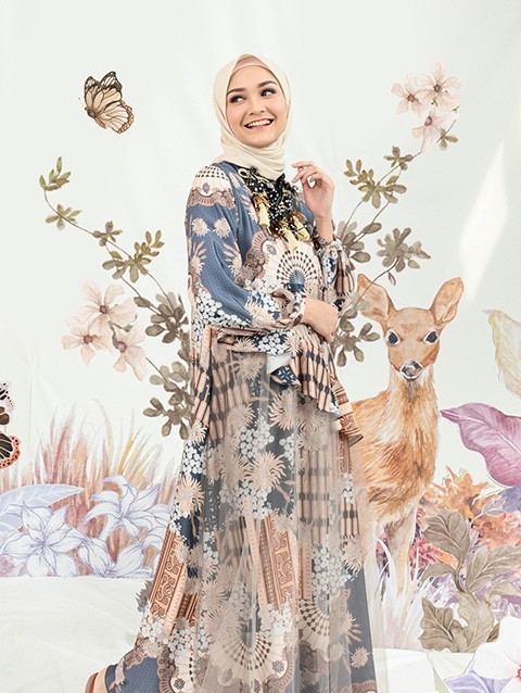 Melody Dress in Stone Blue - Wearinv Klamby