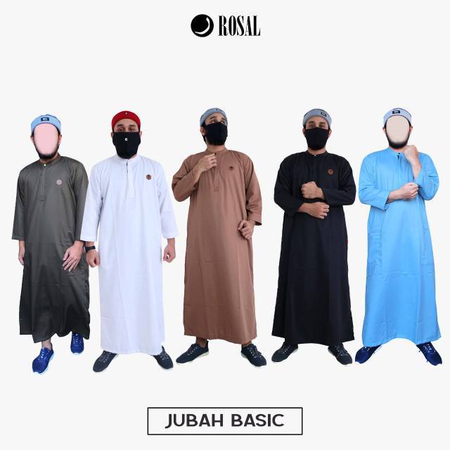 JUBAH BASIC PRIA JUBAH LENGAN PANJANG JUBAH ROSAL COD