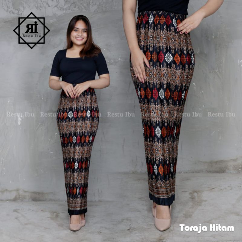 ROK PLISKET BATIK MODERN JUMBO / ROK WISUDA / ROK KEBAYA BATIK MODERN / ROK SERUT / ROK BATIK JUMBO