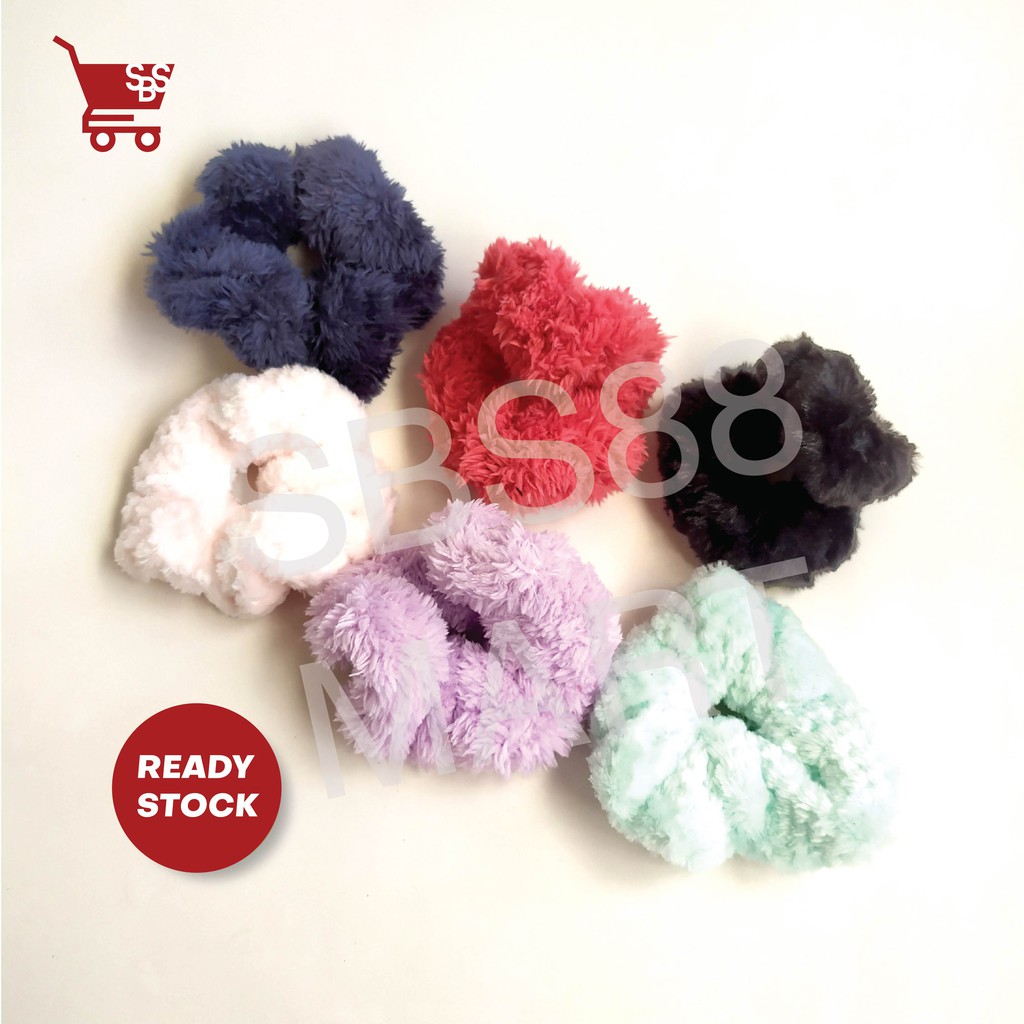 SCRUNCHIE FLUFFY JUMBO KOREA - Ikat Rambut Jumbo - Cepol Hijab Inner Kuncir Hijab Serbaguna