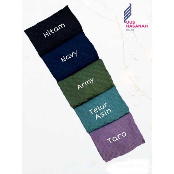 (Ori Nurie) SYIRIA M •jilbab instan jersey cubit•bergo instan cubit