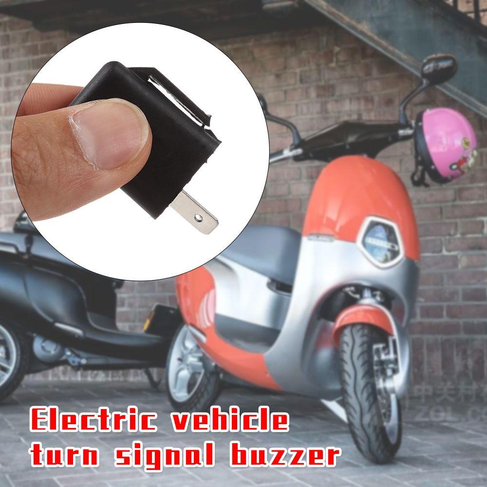 SUYO 1/2pcs Electric Tricycle Buzzer Adjustable LED Flashers Electric Vehicle Accessories 2Pins Buzzer