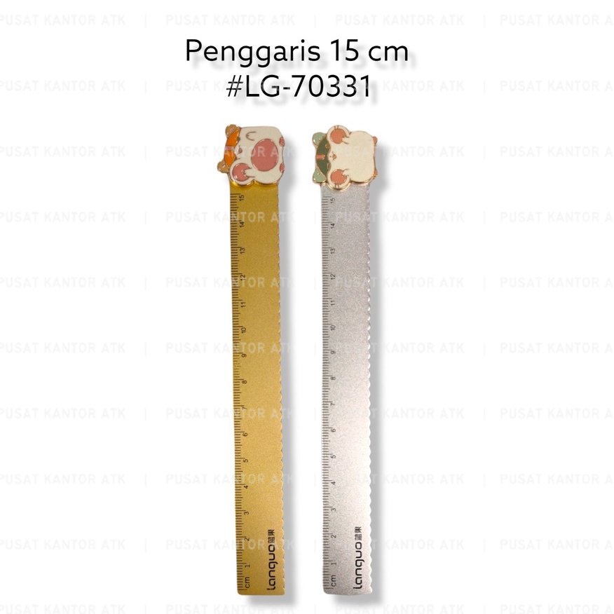 

Penggaris Langquo Hamster 15 cm / Mistar Impor Bahan Stainless Ruler Fancy Satuan
