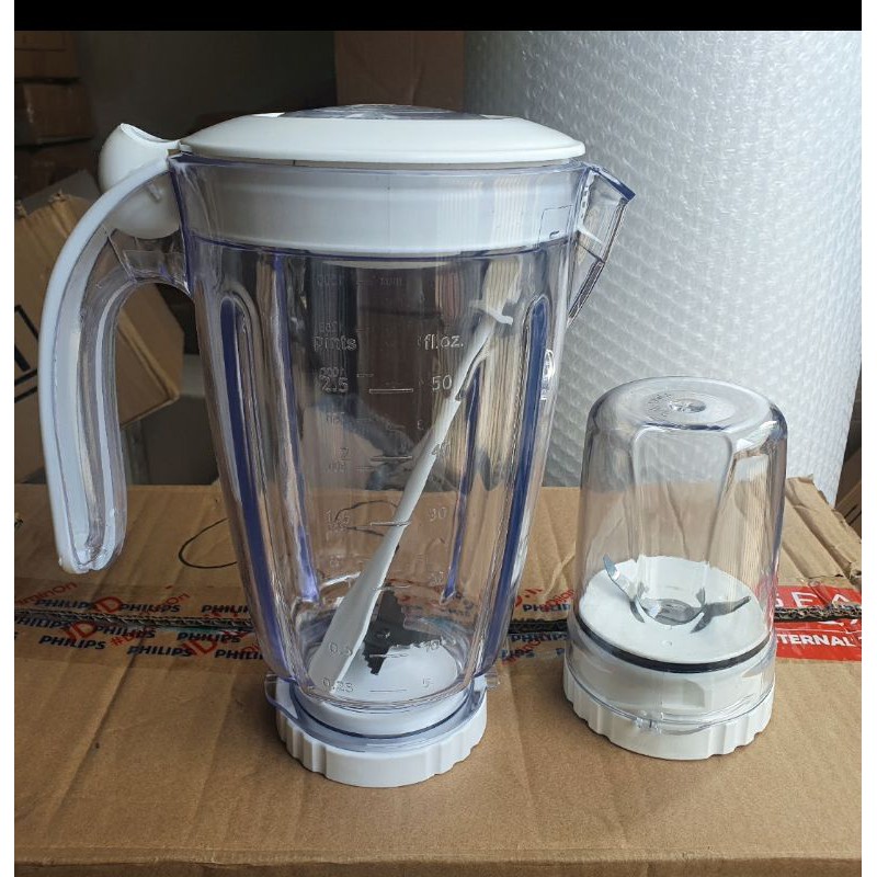 GELAS JUS+GELAS BUMBU BLENDER PHILIPS DRY MILL HR 2115/HR2116/HR2061/HR2071