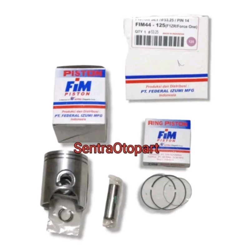 Piston seher kit f1zr force 1 2 tak oversize 125 fim