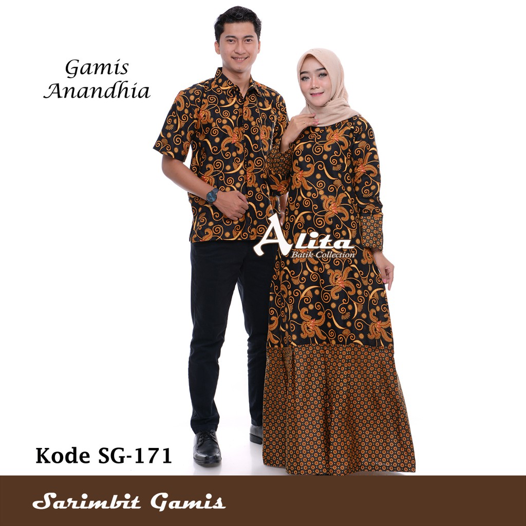 Batik Couple Sarimbit Gamis Batik