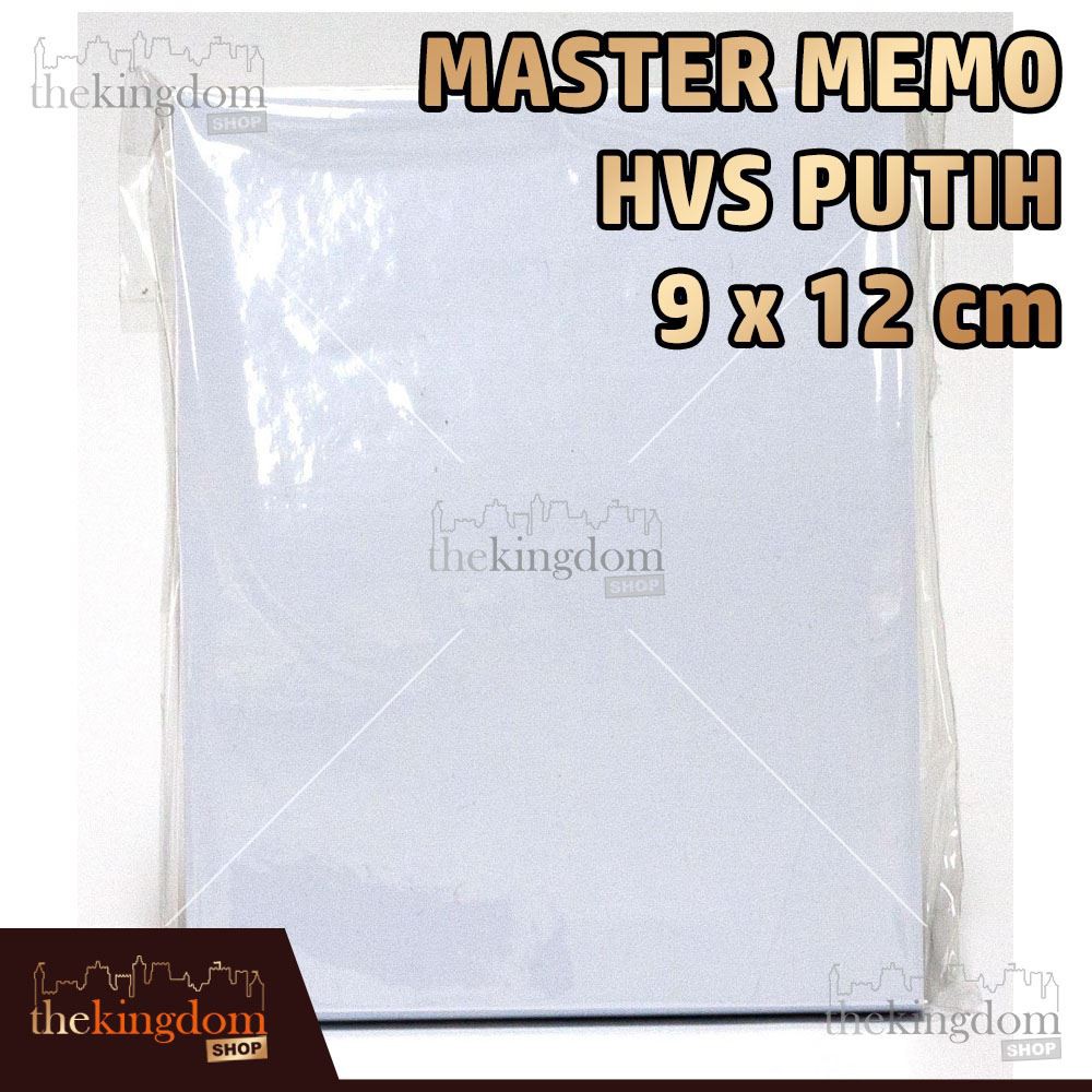 

Master Memo HVS Putih 9x12cm / 9 x 12 cm / Kertas / Notes