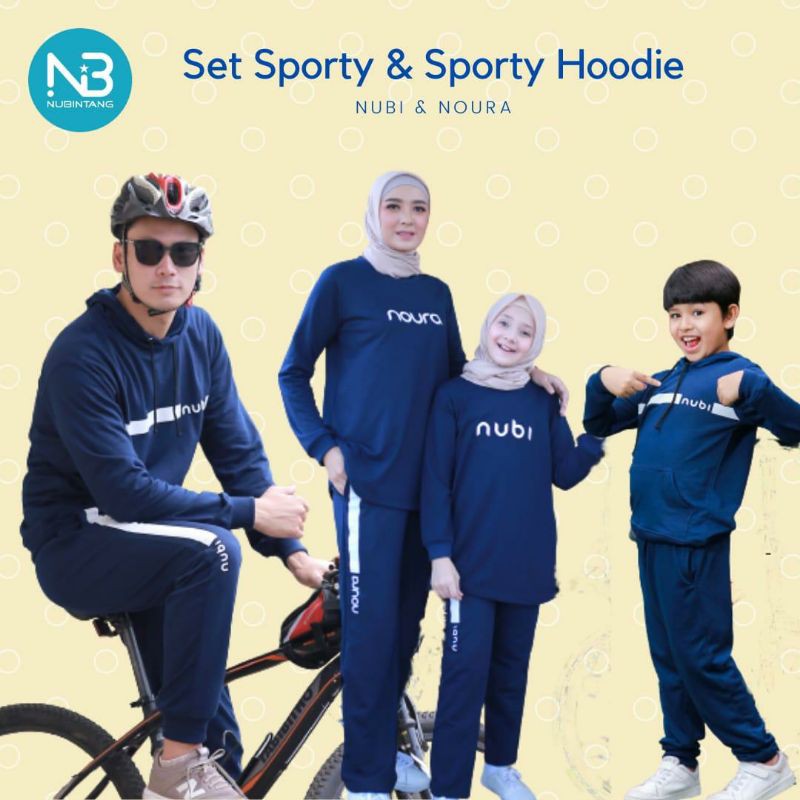 SET SPORTY NUBI/ SETELAN OLAHRAGA COUPLE/ BAJU OLAHRAGA COUPLE/ BAJU SEPEDA COUPLE/ BAJU TRAINING