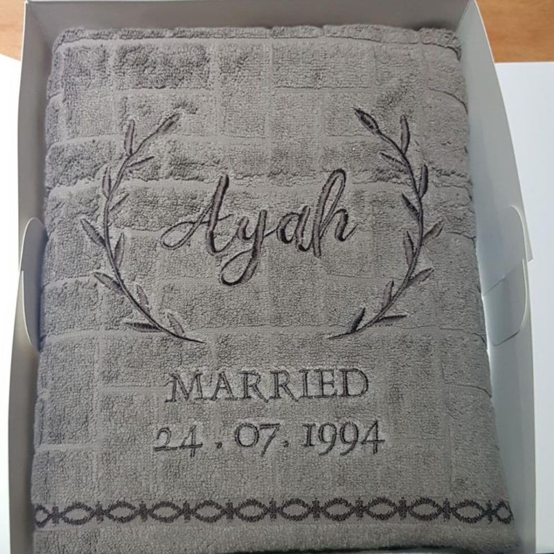 Bordir handuk Terry Palmer Signature