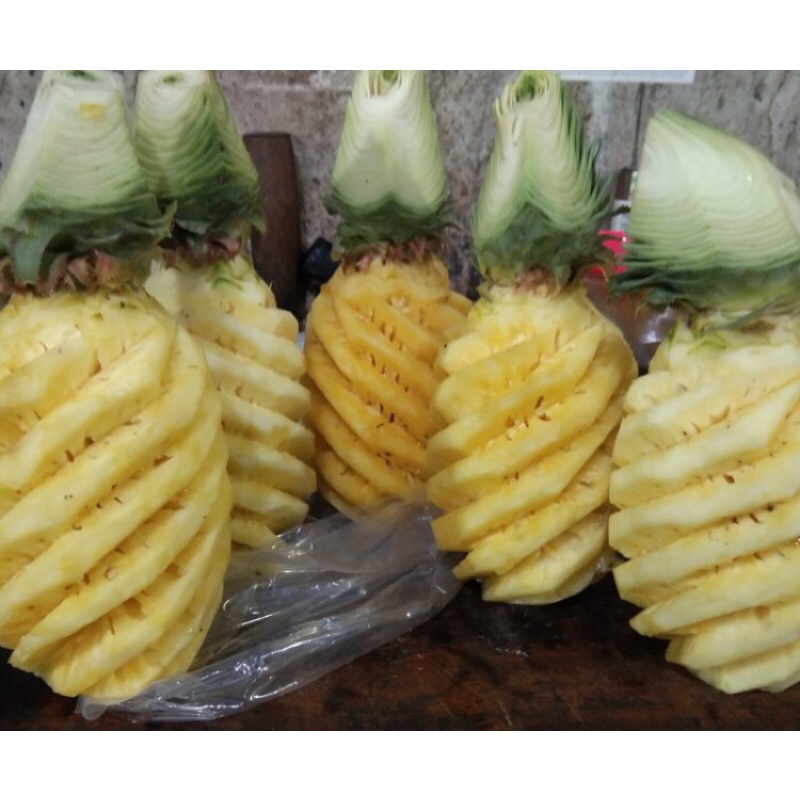 

Buah Nanas Palembang Kupas Asli Prabumulih Fresh/ Harga per buah