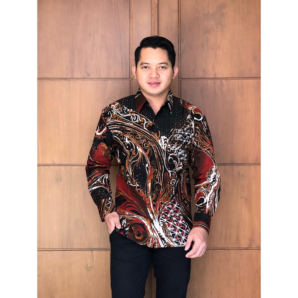 KHANSABATIK READY JUMBO COD KEMEJA PRIA LENGAN PANJANG SLIMFIT BATIK MODERN SOLO PEKALONGAN TRADISONAL BAJU SARIMBIT PASANGAN KONDANGAN LAMARAN TUNANGAN FORMAL KASUAL KEMEJA JUMBO TERMURAH