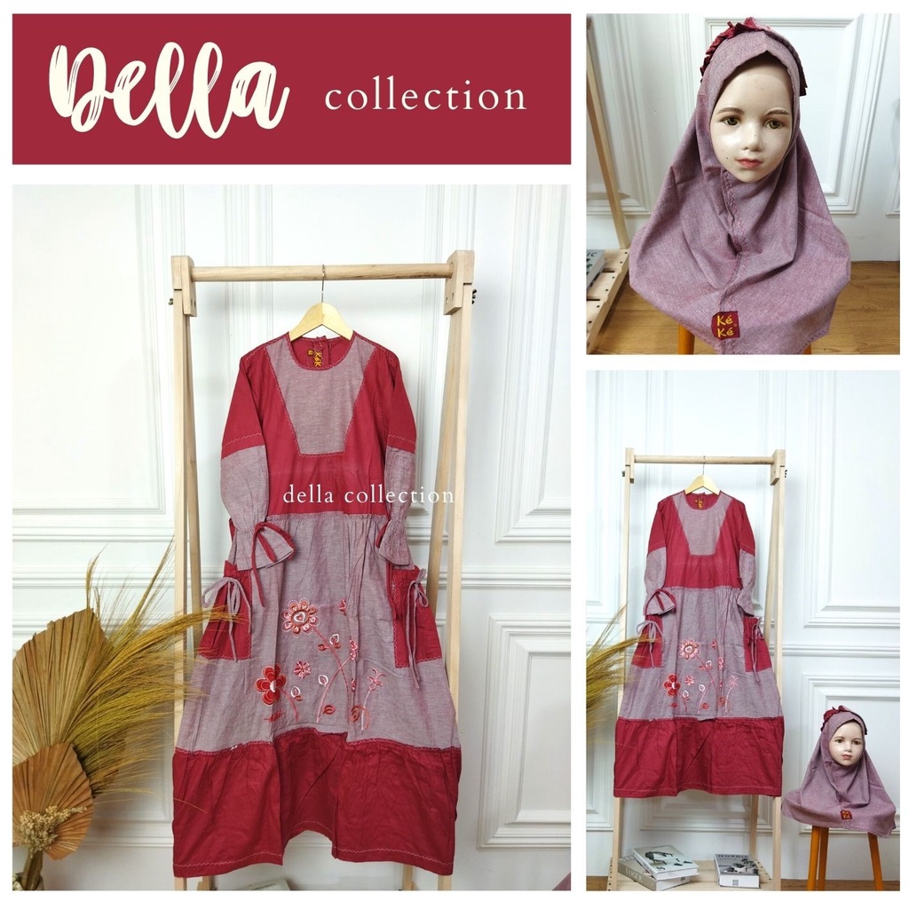 PROMO CUCI GUDANG | baju muslim anak Gamis Sarimbit 129 (Size 9)