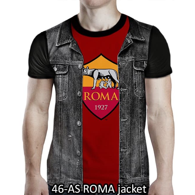 kaos 3d anime superhero AS ROMA JACKET - 46