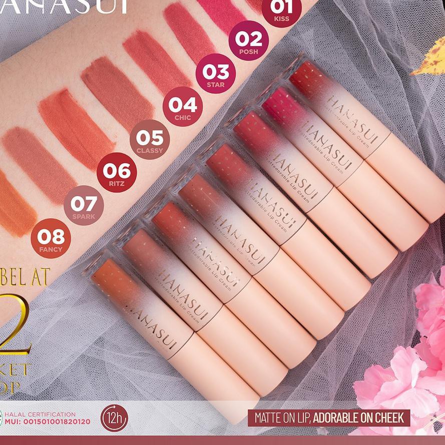 ✽ LIPSTIK HANASUI MATTEDORABLE LIPCREAM / LIPCREAM HANASUI / LIPSTIK HANASUI ™