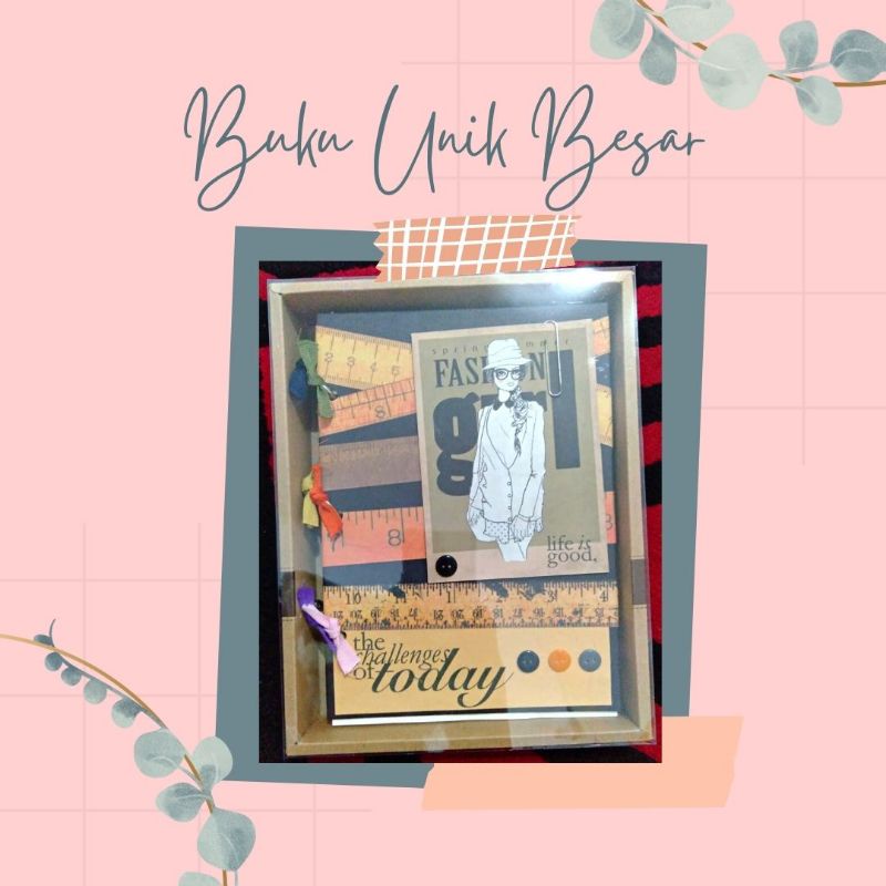 

buku unik kado lucu hadiah menarik buku catatan polos note book hand made