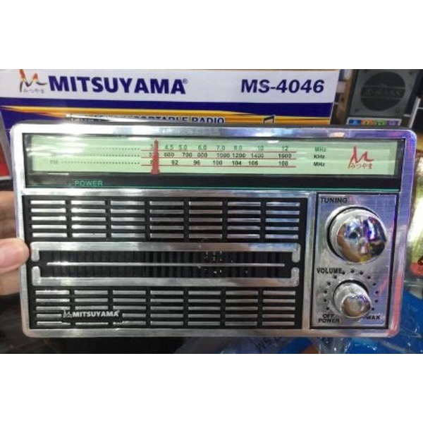 COD Radio Mitsuyama MS-4046 Portable Ac dan Dc - Radio Jadul FM/AM/SW PROTABLE RADIO / RADIO MITSUYAMA MS-4020BT SERI 4046