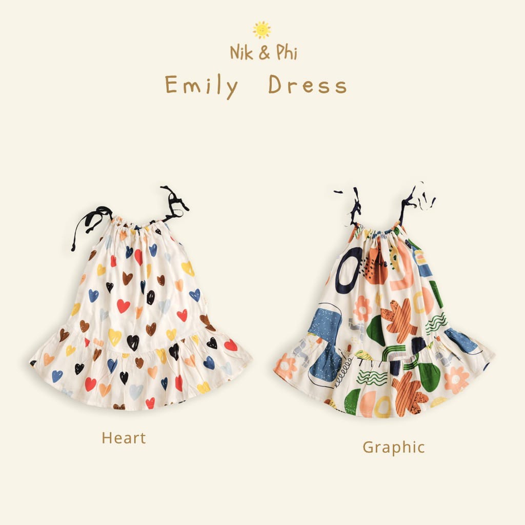 Babygiggles - Emily Dress / Baju anak perempuan Nik &amp; Phi