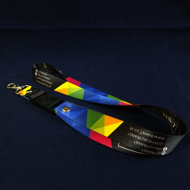 

Tali Id Card Lanyard TRANS 7 Printing Bisa Satuan