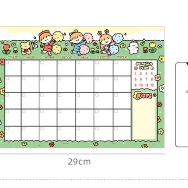 

Eklusif Cute Monthly Planner (50 Lembar) Bergaransi