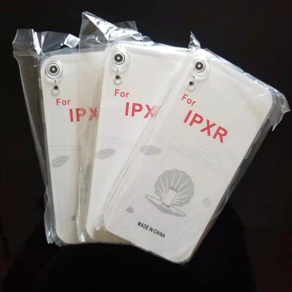Softcase IPhone 13 12 11 Pro Max X XS 6 7 8 Transparan BeningCase IPhone Case silikon anti licin-lPhone XR