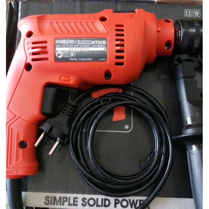 Mesin Bor Tangan Maktec MT80B / MT 80 B