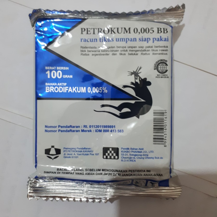 Racun Tikus Petrokum / Racun tikus petak