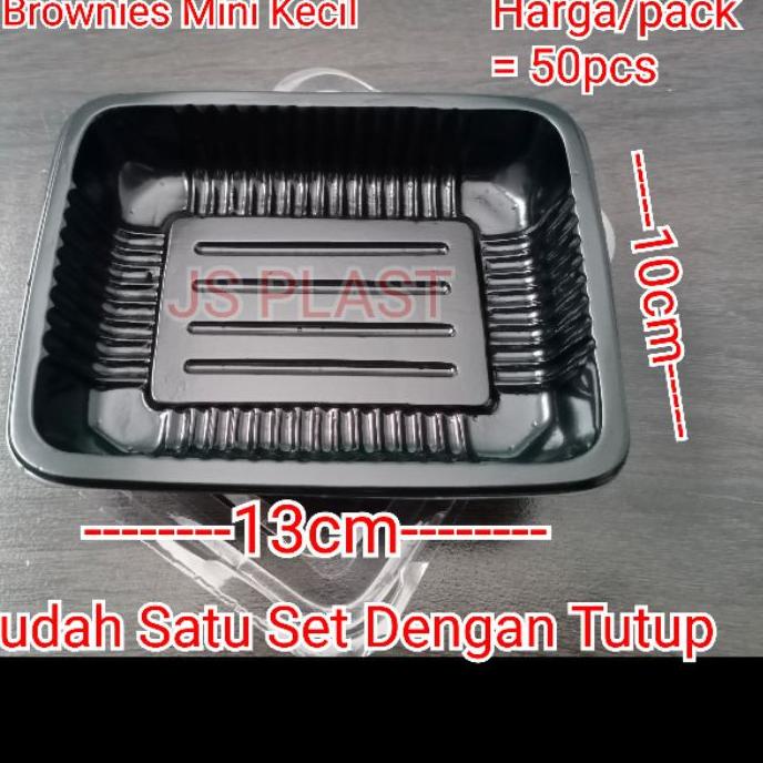 ❄ (ISI50PCS) Mika Brownies Mini Kecil / Kotak Puding Kue Tart / Kotak Snack ◙