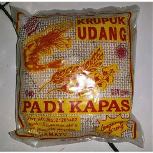 

Kerupuk Udang Padi Kapas Special Ukuran Kancing Kemasan 250 Gram