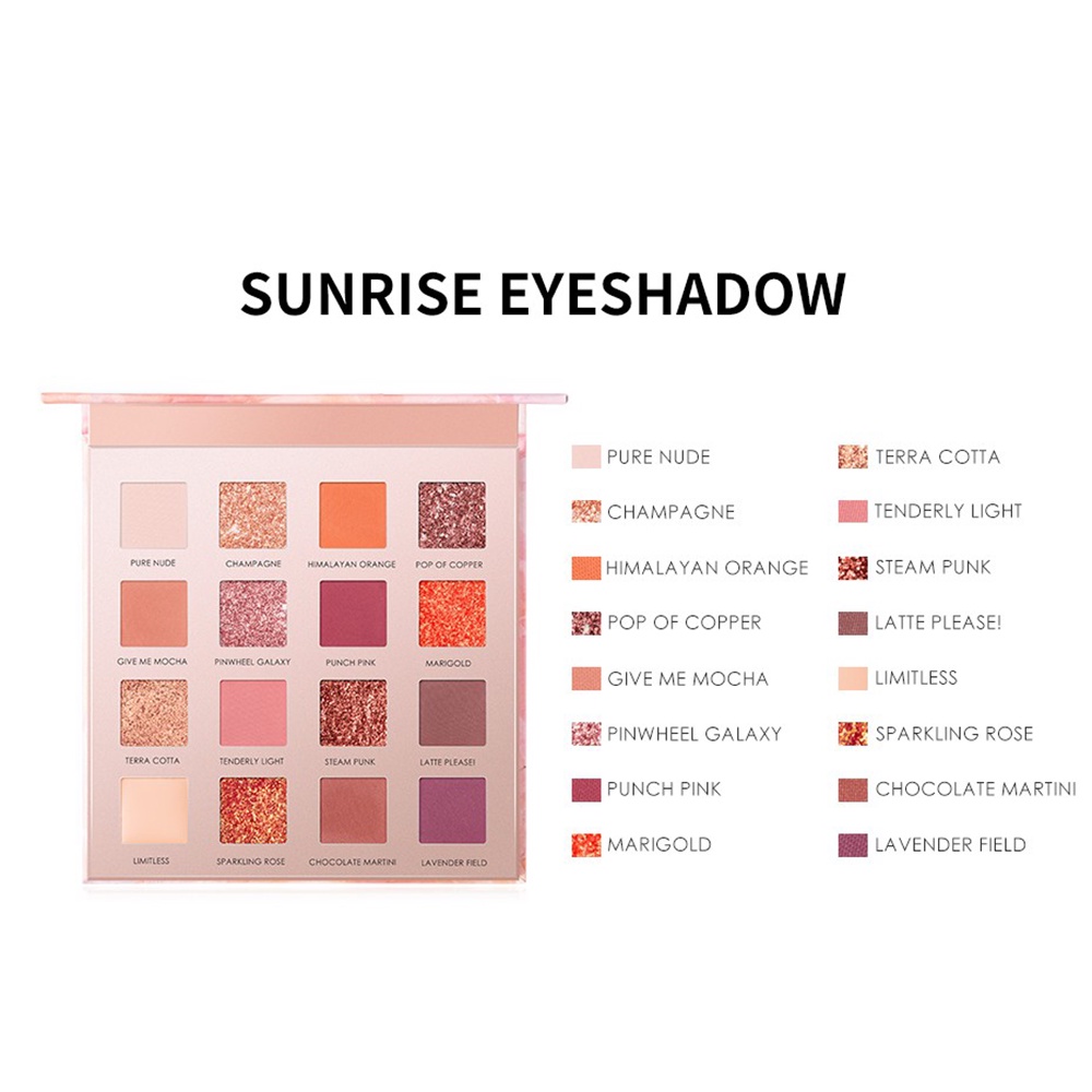 ❤ BELIA ❤ FOCALLURE Eyeshadow SUNRISE 16 Warna Palette FA88 | Eyeshadow Palette 12 Shades SUNSET FA50 | Riasan Mata | BPOM