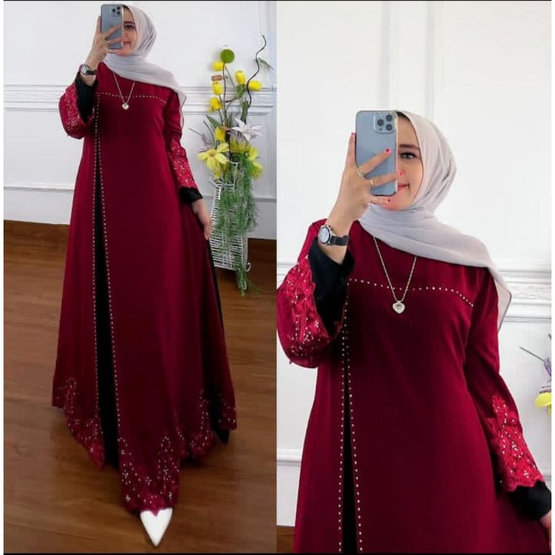 [COD] DRESS ARIFA DRESS CERUTY TERBARU DRESS TRENDI WANITA MASA KINI GAMIS ELEGANT BRAND WANITA KEKI