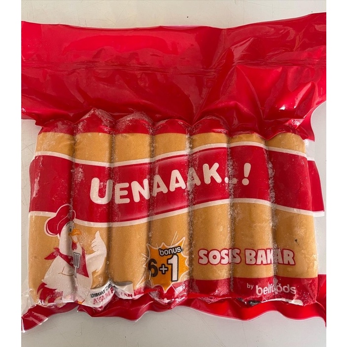 

Belfoods uenak sosis ayam bakar jumbo 6+1s 500gr
