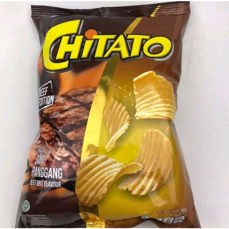 

CHITATO SNACK RASA SAPI PANGGANG 68g - beef bbq flavor