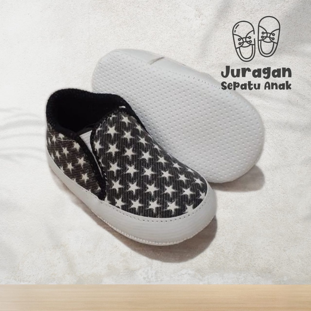 Sepatu Bayi Baby Shoes Prewalker Motif Bintang Lucu Murah Belum Bisa Berjalan/Ssepatu bayi/sepatu anak prewalker