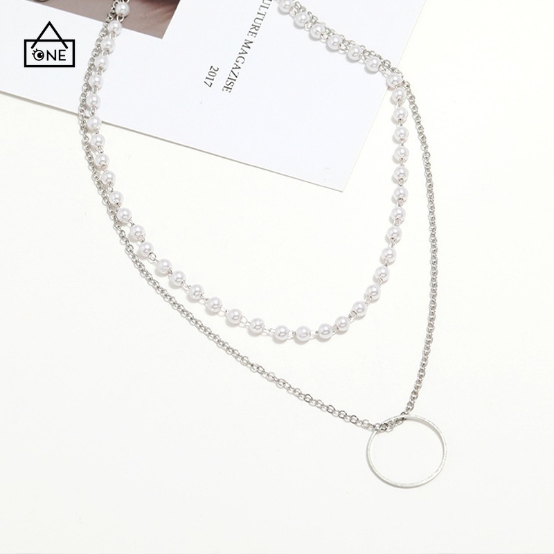 COD❤️Kalung Mutiara Imitasi Alami Temperamen Feminin Fashion Minoritas Desain Rasa